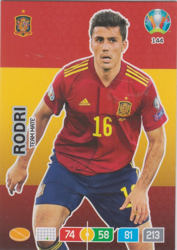 Adrenalyn Euro 2020 - 144 - Rodri (Spain) - Team Mate