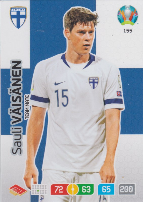 Adrenalyn Euro 2020 - 155 - Sauli Väisänen (Finland) - Team Mate
