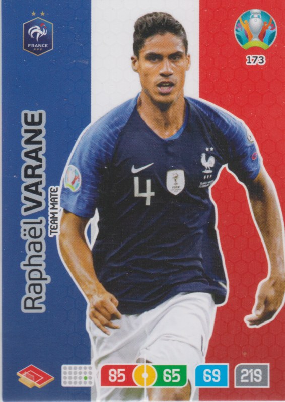 Adrenalyn Euro 2020 - 173 - Raphaël Varane (France) - Team Mate