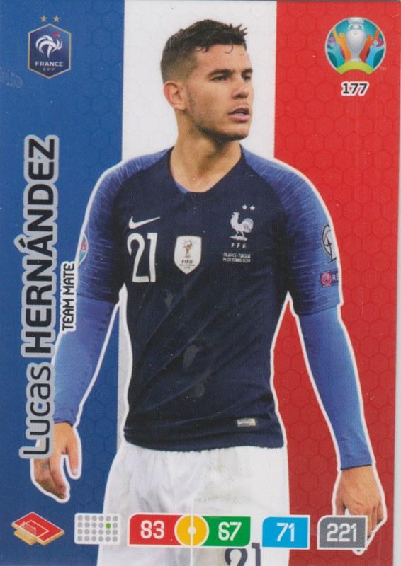 Adrenalyn Euro 2020 - 177 - Lucas Hernández (France) - Team Mate