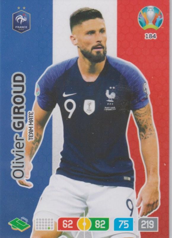Adrenalyn Euro 2020 - 184 - Olivier Giroud (France) - Team Mate