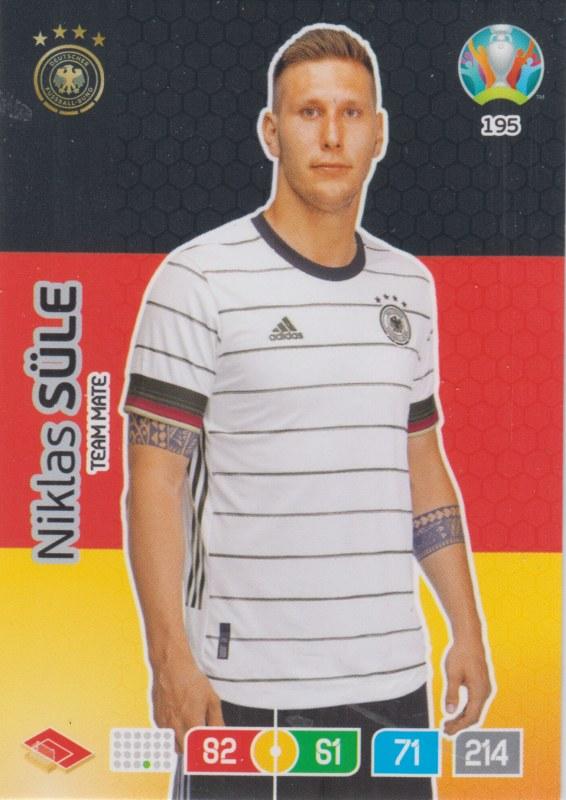 Adrenalyn Euro 2020 - 195 - Niklas Süle / Niklas Sule (Germany) - Team Mate