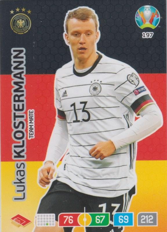 Adrenalyn Euro 2020 - 197 - Lukas Klostermann (Germany) - Team Mate