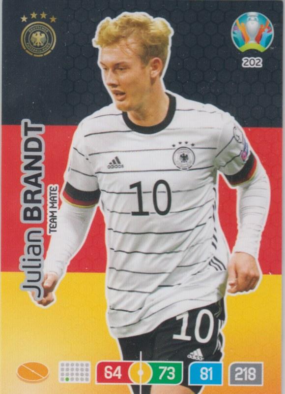 Adrenalyn Euro 2020 - 202 - Julian Brandt (Germany) - Team Mate