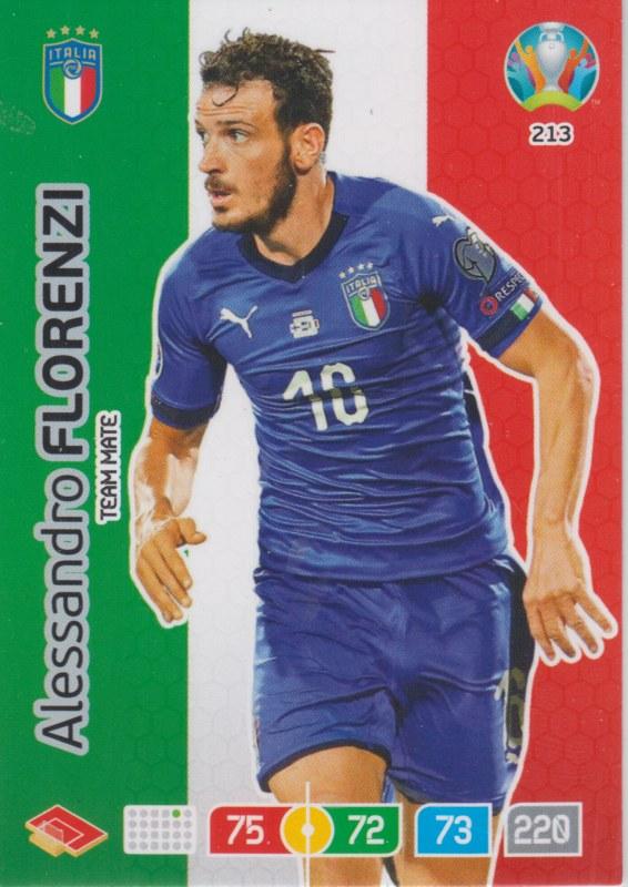 Adrenalyn Euro 2020 - 213 - Alessandro Florenzi (Italy) - Team Mate