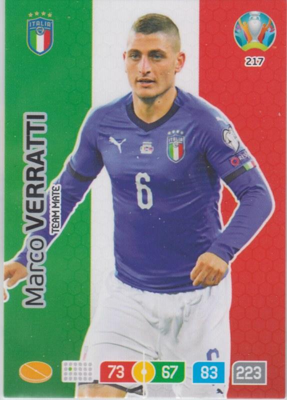 Adrenalyn Euro 2020 - 217 - Marco Verratti (Italy) - Team Mate