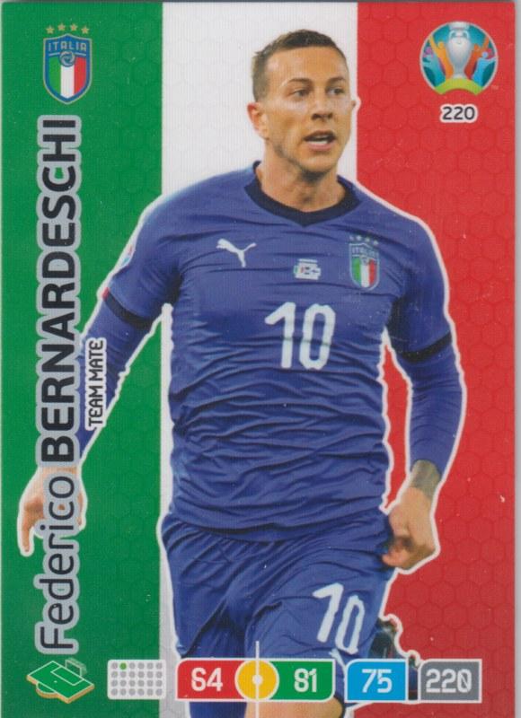 Adrenalyn Euro 2020 - 220 - Federico Bernardeschi (Italy) - Team Mate