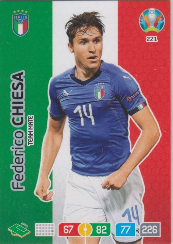 Adrenalyn Euro 2020 - 221 - Federico Chiesa (Italy) - Team Mate