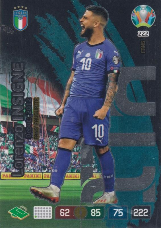 Adrenalyn Euro 2020 - 222 - Lorenzo Insigne (Italy) - Fans' Favourite
