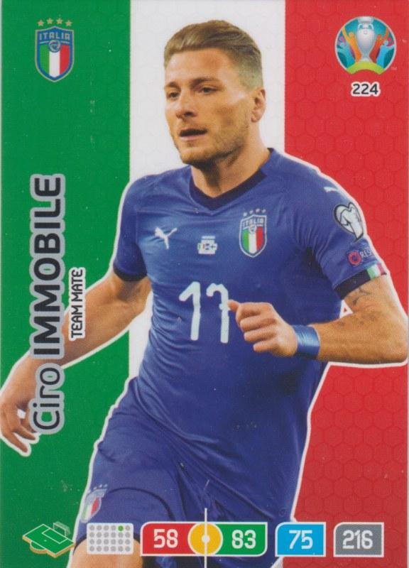 Adrenalyn Euro 2020 - 224 - Ciro Immobile (Italy) - Team Mate