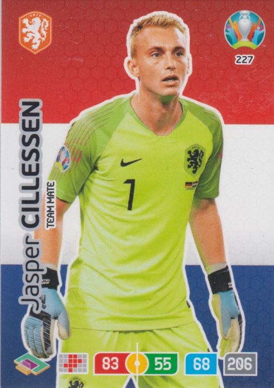 Adrenalyn Euro 2020 - 227 - Jasper Cillessen (Netherlands) - Team Mate