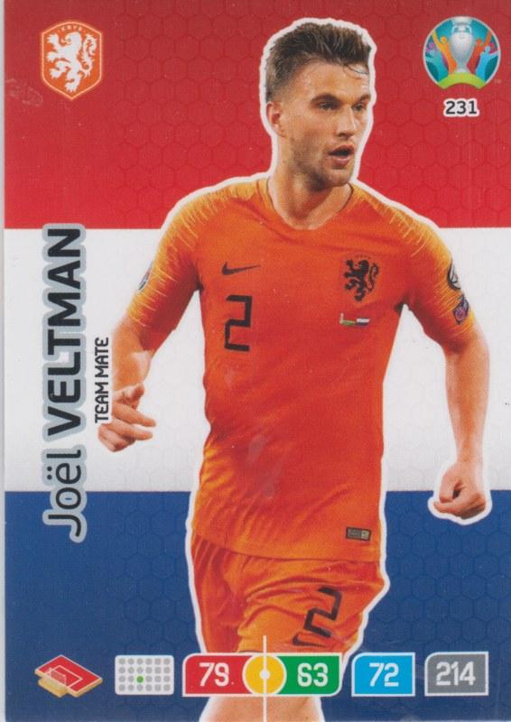 Adrenalyn Euro 2020 - 231 - Joël Veltman / Joel Veltman (Netherlands) - Team Mate