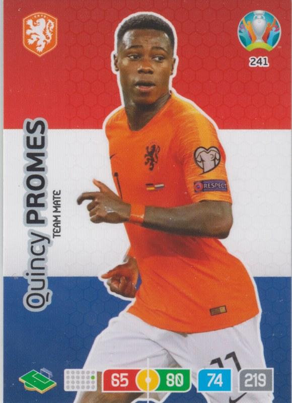 Adrenalyn Euro 2020 - 241 - Quincy Promes (Netherlands) - Team Mate