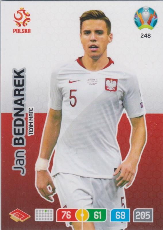 Adrenalyn Euro 2020 - 248 - Jan Bednarek (Poland) - Team Mate