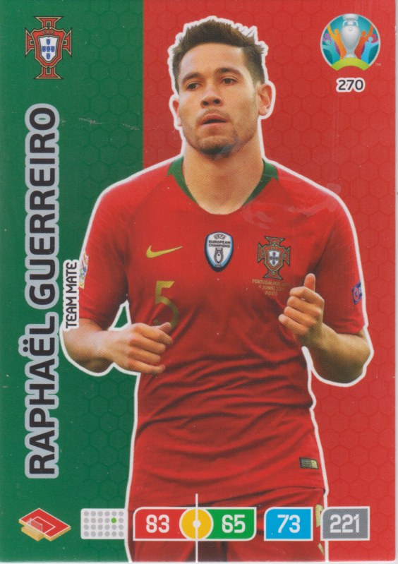 Adrenalyn Euro 2020 - 270 - Raphaël Guerreiro (Portugal) - Team Mate