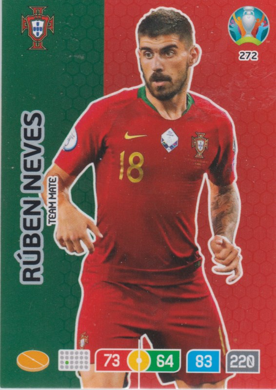 Adrenalyn Euro 2020 - 272 - Rúben Neves (Portugal) - Team Mate
