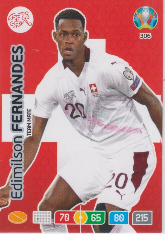 Adrenalyn Euro 2020 - 306 - Edmilson Fernandes (Switzerland) - Team Mate