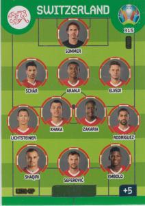 Adrenalyn Euro 2020 - 315 - Line-Up (Switzerland) - Line-Up