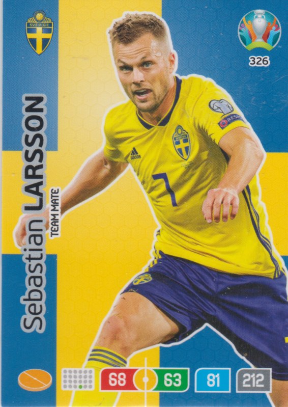 Adrenalyn Euro 2020 - 326 - Sebastian Larsson (Sweden) - Team Mate
