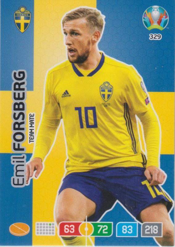 Adrenalyn Euro 2020 - 329 - Emil Forsberg (Sweden) - Team Mate