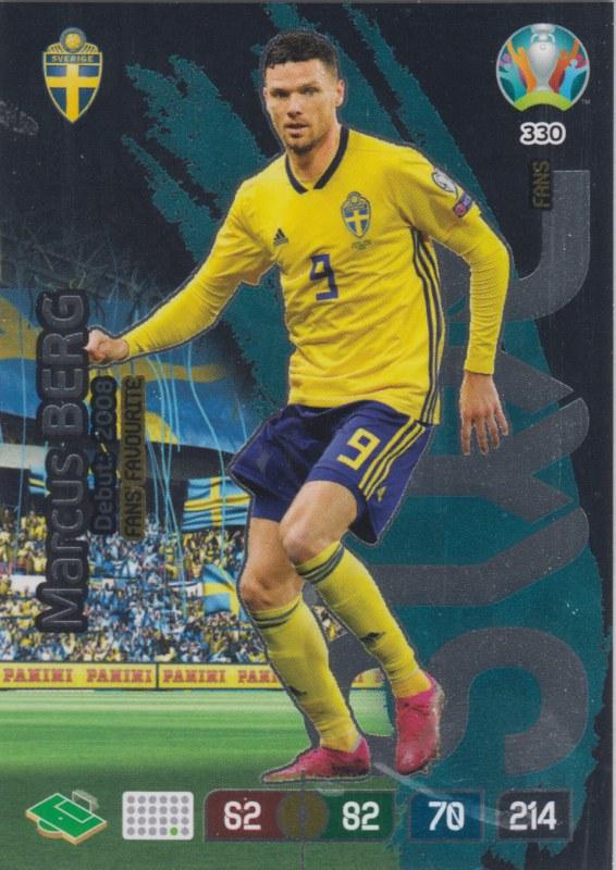 Adrenalyn Euro 2020 - 330 - Marcus Berg (Sweden) - Fans' Favourite