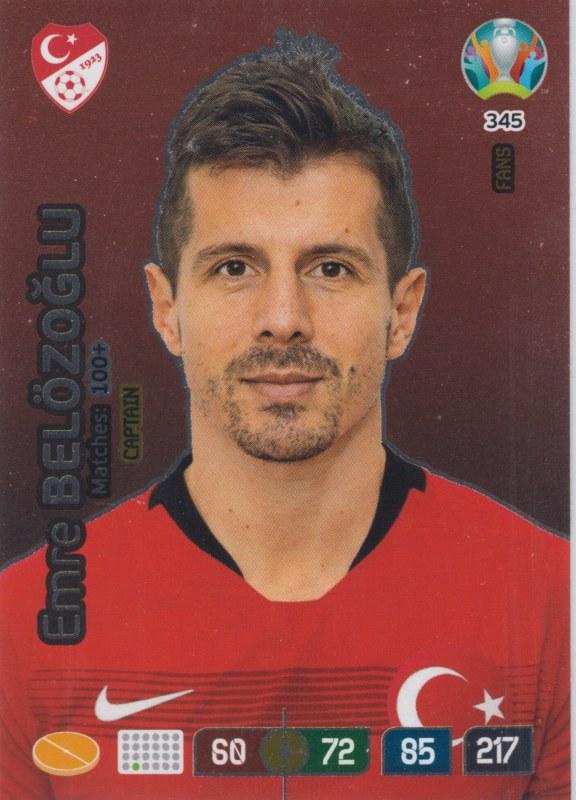 Adrenalyn Euro 2020 - 345 - Emre Belözoğlu / Emre Belozoglu (Turkey) - Captain