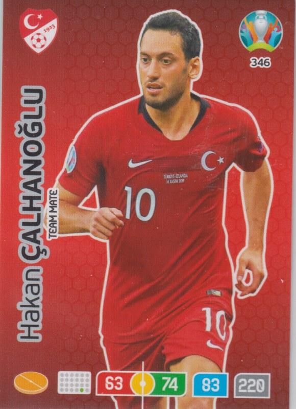 Adrenalyn Euro 2020 - 346 - Hakan Çalhanoğlu / Hakan Calhanoglu (Turkey) - Team Mate