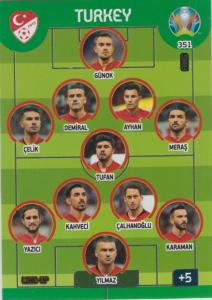 Adrenalyn Euro 2020 - 351 - Line-Up (Turkey) - Line-Up