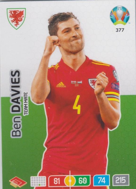 Adrenalyn Euro 2020 - 377 - Ben Davies (Wales) - Team Mate