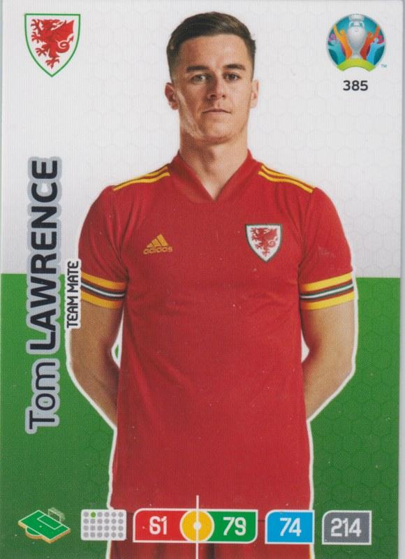 Adrenalyn Euro 2020 - 385 - Tom Lawrence (Wales) - Team Mate