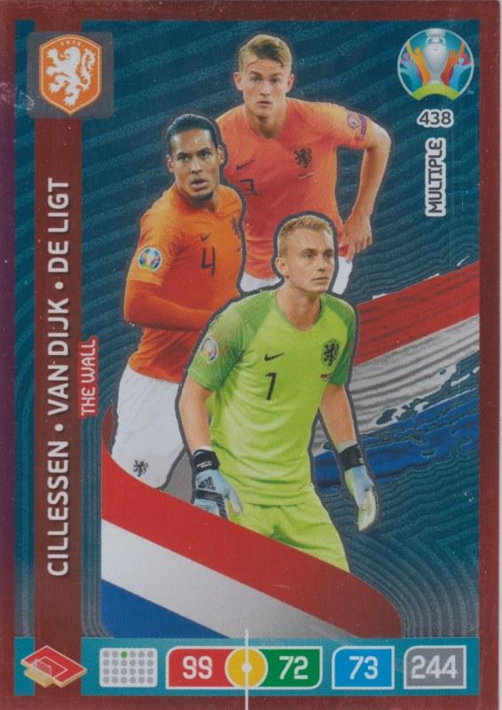 Adrenalyn Euro 2020 - 438 - Jasper Cillessen, Virgil van Dijk, Matthijs de Ligt (Netherlands) - The Wall