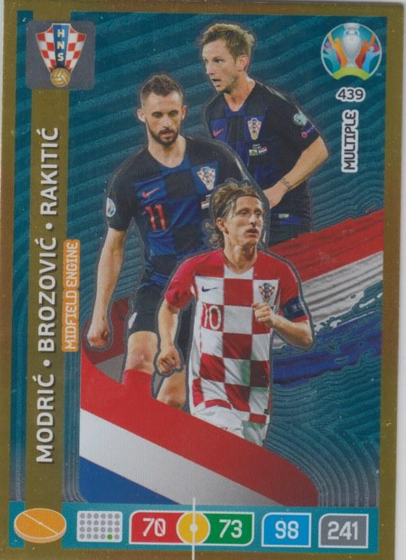 Adrenalyn Euro 2020 - 439 - Luka Modric, Marcelo Brozovic, Ivan Rakitic (Croatia) - The Wall
