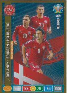 Adrenalyn Euro 2020 - 440 - Thomas Delaney, Christian Eriksen, Pierre-Emile Højbjerg (Denmark) - The Wall