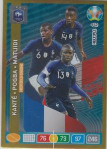 Adrenalyn Euro 2020 - 442 - N'Golo Kanté, Paul Pogba, Balise Matuidi (France) - Midfield Engine