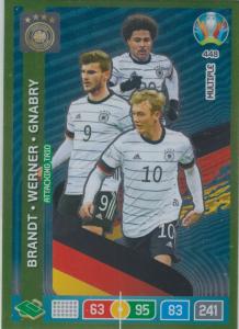 Adrenalyn Euro 2020 - 448 - Julian Brandt, Timo Werner, Serge Ganbry (Germany) - Midfield Engine