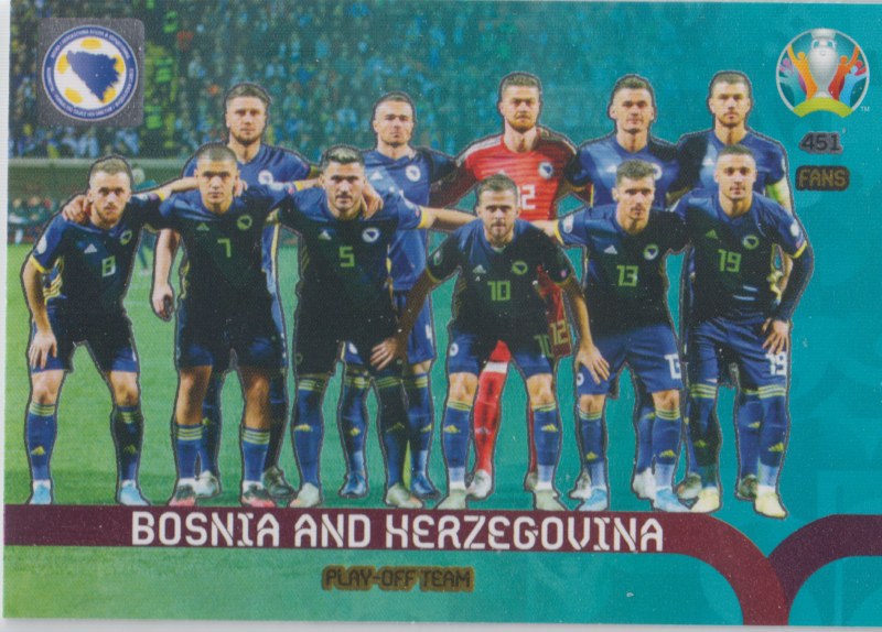 Adrenalyn Euro 2020 - 451 - Bosnia and Herzegovina - Play-Off Team