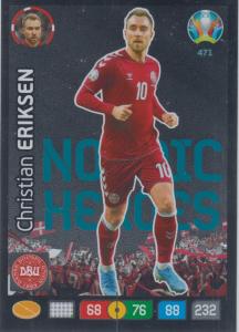 Adrenalyn Euro 2020 - 471 - Christian Eriksen (Denmark) - Nordic Heroes