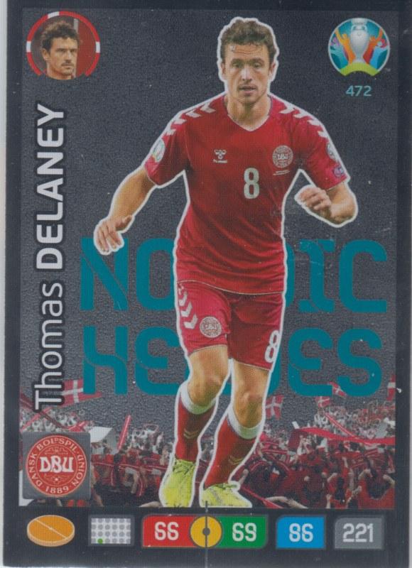 Adrenalyn Euro 2020 - 472 - Thomas Delaney (Denmark) - Nordic Heroes