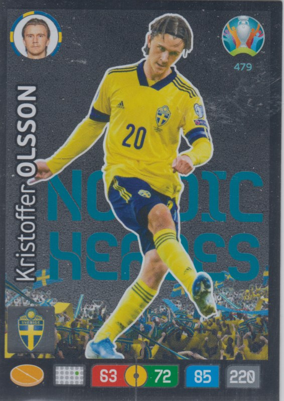 Adrenalyn Euro 2020 - 479 - Kristoffer Olsson (Sweden) - Nordic Heroes