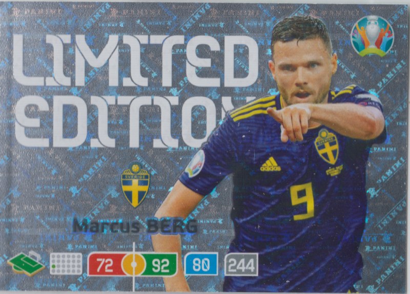 Adrenalyn Euro 2020 - Marcus Berg (Sweden) - Limited Edition