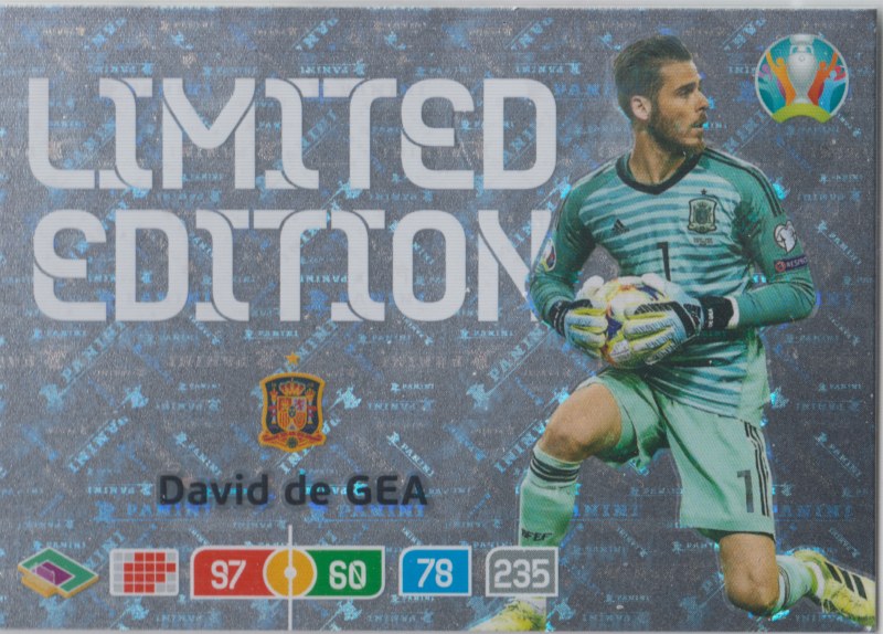 Adrenalyn Euro 2020 - David De Gea (Spain) - Limited Edition