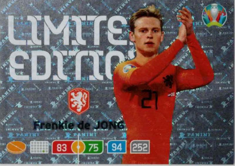 Adrenalyn Euro 2020 - Frenkie de Jong (Netherlands) - Limited Edition