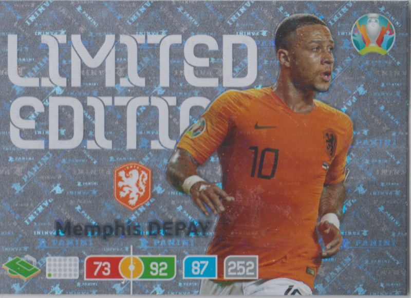 Adrenalyn Euro 2020 - Memphis Depay (Netherlands) - Limited Edition