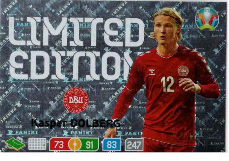 Adrenalyn Euro 2020 - Kasper Dolberg (Denmark) - Limited Edition