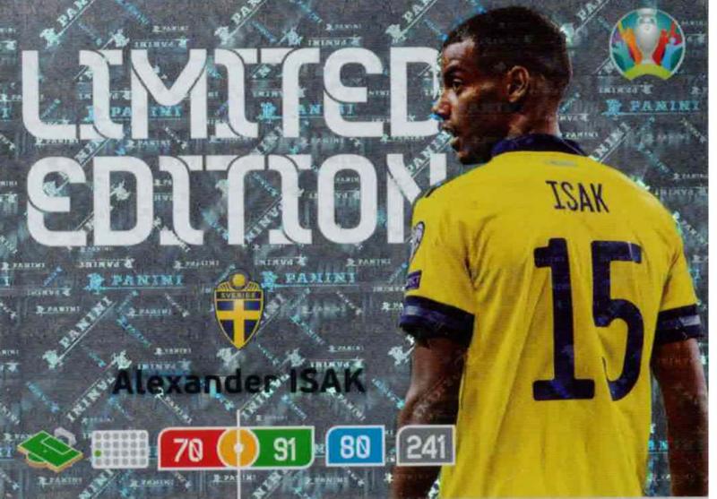 Adrenalyn Euro 2020 - Alexander Isak (Sweden) - Limited Edition