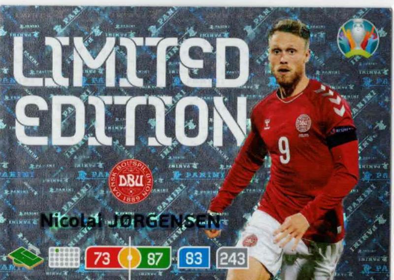 Adrenalyn Euro 2020 - Nicolai Jørgensen / Nicolai Jorgensen (Denmark) - Limited Edition