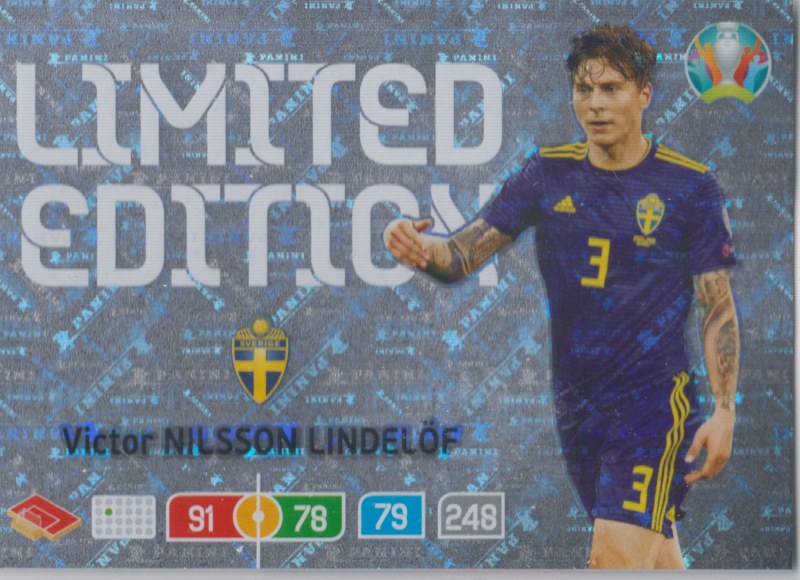 Adrenalyn Euro 2020 - Victor Nilsson Lindelöf (Sweden) - Limited Edition