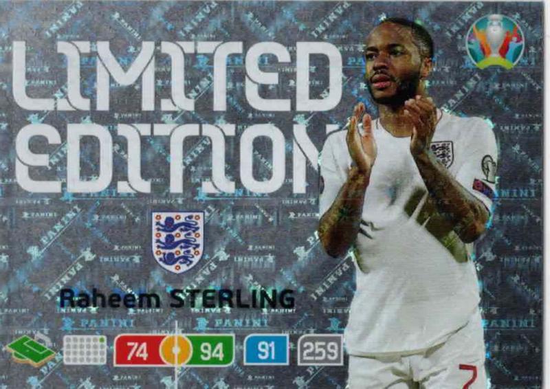 Adrenalyn Euro 2020 - Raheem Sterling (England) - Limited Edition