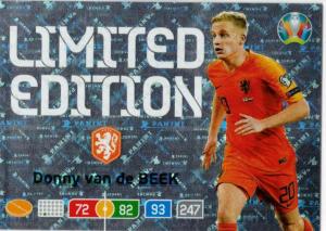 Adrenalyn Euro 2020 - Donny van de Beek (Netherlands) - Limited Edition