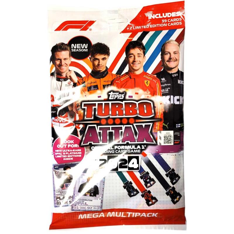 1 Mega Multi Pack, Topps Turbo Attax 2024 Formula 1 Trading Card Game